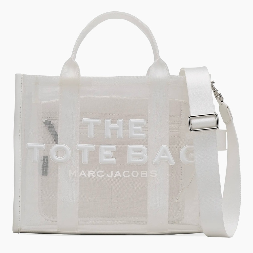 Marc Jacobs Transparent mesh white”The Tote Bag” medium